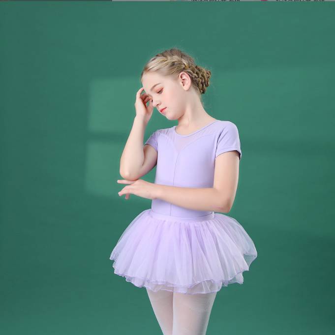 Purple short sleeves - purple skirts